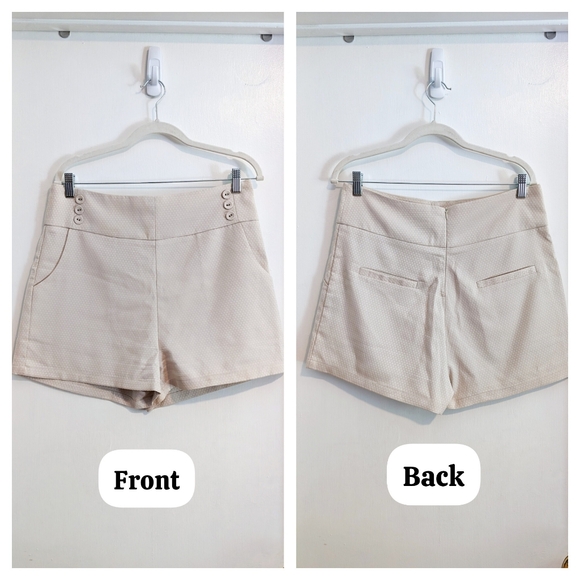 Lucca Couture high waisted sailor button shorts size 12 - Picture 6 of 7